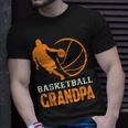 Basketball Opa Schwarzes T-Shirt mit Spielergrafik Geschenke für Ihn