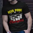 Beer Pong Champion Alkohol Trinkspiel Beer Pong T-Shirt Geschenke für Ihn