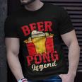 Beer Pong Legend Alkohol Trinkspiel Beer Pong T-Shirt Geschenke für Ihn