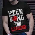 Beer Pong Legend Alkohol Trinkspiel Beer Pong V2 T-Shirt Geschenke für Ihn