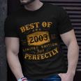 Best Of 2003 Jahrgang 20 Geburtstag Herren Damen Geschenk T-Shirt Geschenke für Ihn