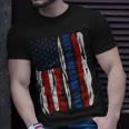 Best Bonus Dad Ever Us Flag Step Father Fathers Day Gift Gift For Mens Unisex T-Shirt Gifts for Him