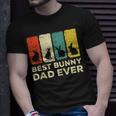 Mens Best Bunny Dad Ever Rabbit Dad Rabbit Bunny T-Shirt Gifts for Him