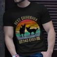 Best Chihuahua Dad Ever Retro Vintage Dog Lover T-Shirt Gifts for Him