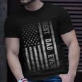 Best Dad Ever American Us Flag Fathers Day Unisex T-Shirt Gifts for Him