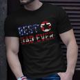 Best Dad Ever Patriotic Stars And Stripes Gift For Mens Unisex T-Shirt Gifts for Him
