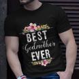 Best Godmother Ever Floral Design Family Matching Gift Unisex T-Shirt Gifts for Him