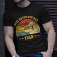 Mens Best Golden Retriever Dad Ever Vintage Puppy Lover T-Shirt Gifts for Him