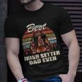 Best Irish Setter Dad Ever Fathers Day Cool Dog Vintage Gift For Mens Unisex T-Shirt Gifts for Him