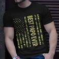 Best Papo Ever Us American Flag Funny Grandpa Fathers Day Gift For Mens Unisex T-Shirt Gifts for Him