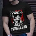 Best Pitbull Dad Mens Funny American Pit Bull Gift For Mens Unisex T-Shirt Gifts for Him