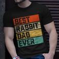 Best Rabbit Dad Ever Rabbits Men Father Vintage T-Shirt Gifts for Him