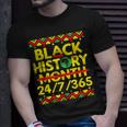 Black History Month 2023 Black History 247365 Melanin T-Shirt Gifts for Him