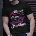 Blessed To Be Called Mom And Grandma Funny Butterfly Unisex T-Shirt Gifts for Him