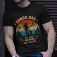 Bonus Dad The Man The Myth The Legend Men Sunset Stepdad Unisex T-Shirt Gifts for Him