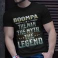Boompa The Man The Myth The Legend Fathers Day Grandad Unisex T-Shirt Gifts for Him