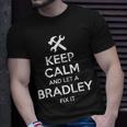 Bradley Funny Surname Birthday Family Tree Reunion Gift Idea Unisex T-Shirt Gifts for Him