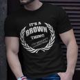 Brown Custom Name Funny Saying Personalized Names Gifts Unisex T-Shirt Gifts for Him