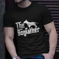 Bull Terrier The Dogfather Bull Terrier Dad Papa Father V3 Unisex T-Shirt Gifts for Him