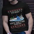 Byebuddyhopeyou Find Your Dad Whale Ugly Xmas Sweater Unisex T-Shirt Gifts for Him