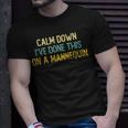 Calm Down Ive Done This On A Mannequin Vintage Design Funny Unisex T-Shirt Gifts for Him