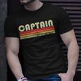 Captain Job Title Profession Birthday Worker Idea T-Shirt Gifts for Him
