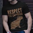 Capybara Gifts Respect The Capybara Cute Animal Unisex T-Shirt Gifts for Him