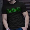 Cat Dad Since 2023 Promoted To Cat Dad V4 Unisex T-Shirt Gifts for Him