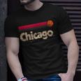 Chicago Basketball B-Ball City Illinois Retro Chicago T-Shirt Gifts for Him
