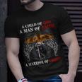 A Child Of God A Man Of Faith A Warrior Of Christ Lion T-Shirt Gifts for Him