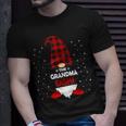 Christmas Grandma Gnome Red Plaid Funny Xmas Gnomes Pajama Unisex T-Shirt Gifts for Him
