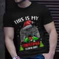 This Is My Christmas Pajama Santa Hat Gamer Video Game T-shirt Gifts for Him