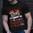 This Is My Christmas Pajamas Santa Hat Gamer Video Game T-shirt Gifts for Him