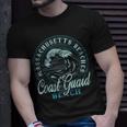 Coast Guard Beach Retro Wave Circle T-Shirt Gifts for Him