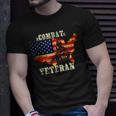 Combat Veteran Proud American Soldier Military Army Gift Unisex T-Shirt Gifts for Him