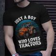 Cool Tractor For Boys Kids Toddler Farmtruck Farmer Driver Unisex T-Shirt Gifts for Him