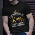 Cornhole King Legend Has Arrived Vintage T-Shirt Geschenke für Ihn