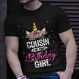 Cousin Of The Birthday Girl Father Gift Unicorn Birthday Unisex T-Shirt Gifts for Him