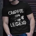 Crappie Legend Fischer Angler T-Shirt Geschenke für Ihn