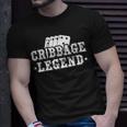 Cribbage Legend Kartenspiel Spieler T-Shirt Geschenke für Ihn