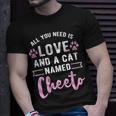 Cute Cat Named Funny Quote Cheeto Cats Owner Unisex T-Shirt Gifts for Him