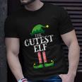 Cutest Elf Matching Family Group Christmas Party Pajama Unisex T-Shirt Gifts for Him