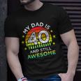 My Dad Is 40 And Still Awesome Vintage 40Th Birthday Party T-Shirt Gifts for Him