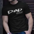 Dad Est 2017 New Daddy Father After Wedding & Baby Gift For Mens Unisex T-Shirt Gifts for Him