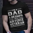 Dad Grandpa Air Force Veteran Vintage Top Mens T-Shirt Gifts for Him
