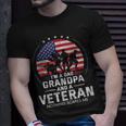 I Am A Dad Grandpa And A Veteran Nothing Scares Me Usa V3 T-Shirt Gifts for Him