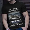 My Dad Is A Sailor Aboard The Uss Abraham Lincoln Cvn 72 T-Shirt Gifts for Him