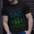 Dad Since 1961 61 Aesthetic Promoted To Daddy Father Bbjzjwr Unisex T-Shirt Gifts for Him