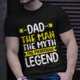 Dad The Myth The Pickleball Legend Funny Pickleball Unisex T-Shirt Gifts for Him