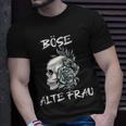 Damen Böse Alte Frau Für Oma Großmuter Spruch Rockerin V3 T-Shirt Geschenke für Ihn